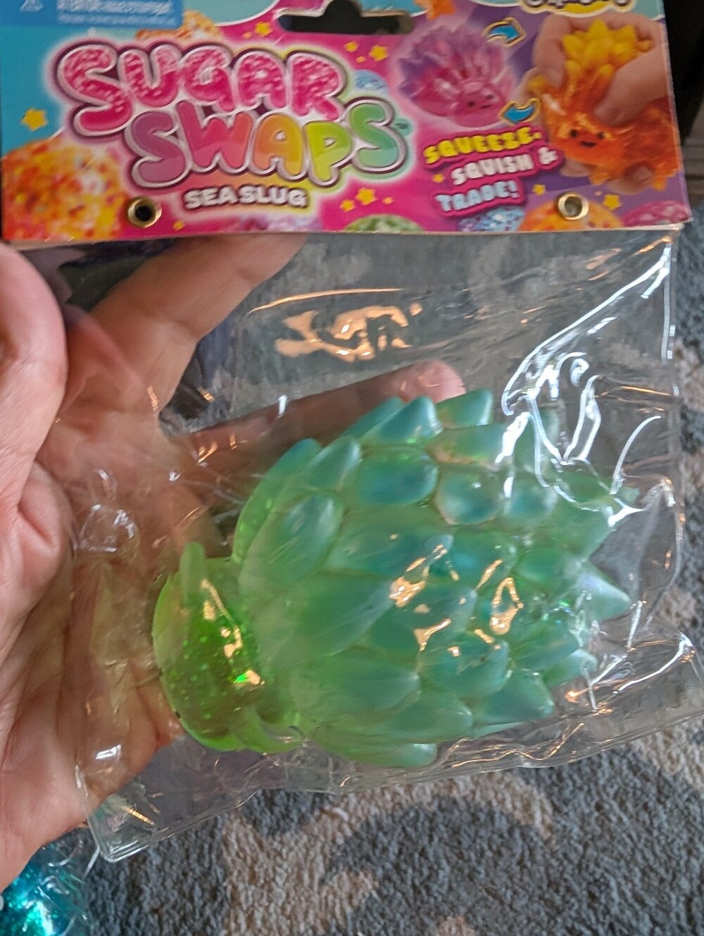 Sugar Swaps Green Sea Slug Squishy Toy -# Viral Squishy